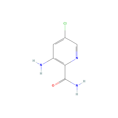 3-Amino-5-chloro-2-pyridinecarboxamide (CAS: 27330-34-3) - Chemical Structure and Molecular Formula 