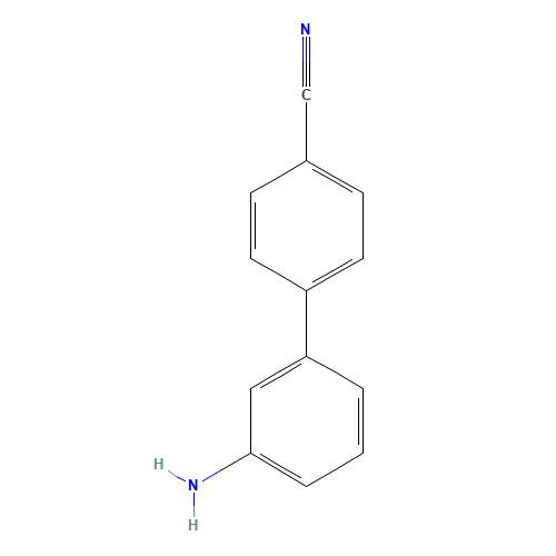 3'-Aminobiphenyl-4-carbonitrile (CAS: 149505-72-6) - Chemical Structure and Molecular Formula 