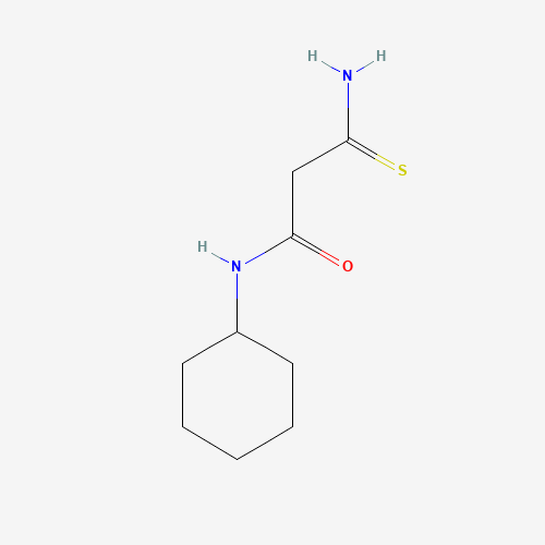 3-amino-N-cyclohexyl-3-thioxopropanamide (CAS: 59749-95-0) - Chemical Structure and Molecular Formula 