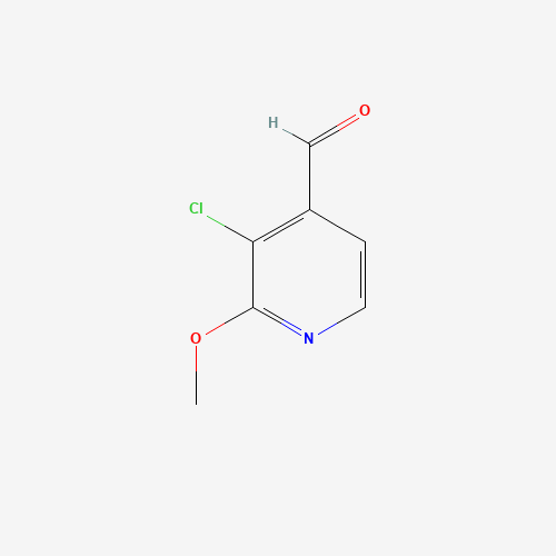 3-Chloro-2-methoxyisonicotinaldehyde (CAS: 885167-89-5) - Chemical Structure and Molecular Formula 