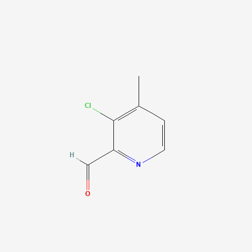 3-Chloro-4-methyl-2-pyridinecarbaldehyde (CAS: 884495-43-6) - Chemical Structure and Molecular Formula 