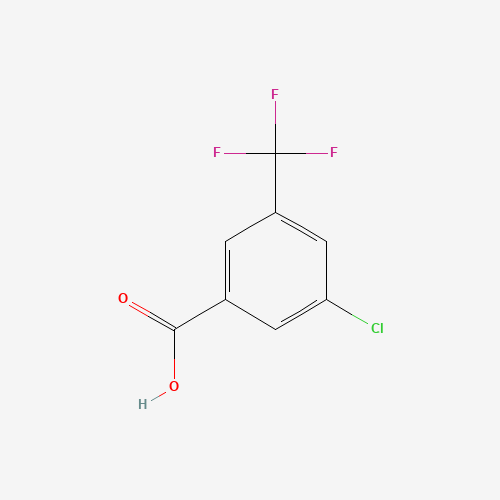 3-Chloro-5-(trifluoromethyl)benzoic acid (CAS: 53985-49-2) - Chemical Structure and Molecular Formula 