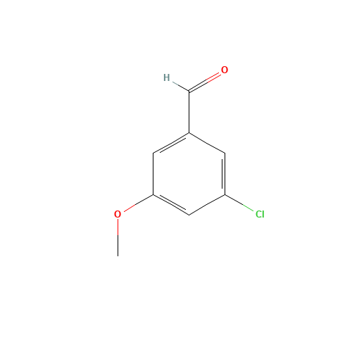 3-Chloro-5-methoxybenzaldehyde (CAS: 164650-68-4) - Chemical Structure and Molecular Formula 