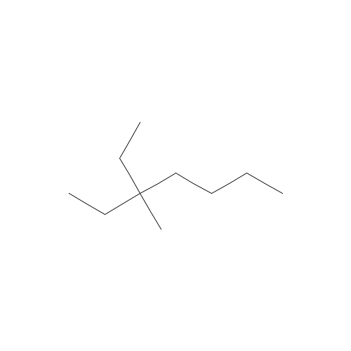 3-Ethyl-3-methylheptane (CAS: 17302-01-1) - Chemical Structure and Molecular Formula 
