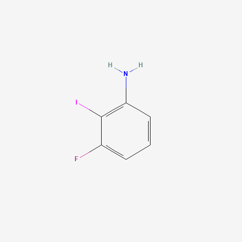 3-FLUORO-2-IODOANILINE (CAS: 706752-99-0) - Chemical Structure and Molecular Formula 