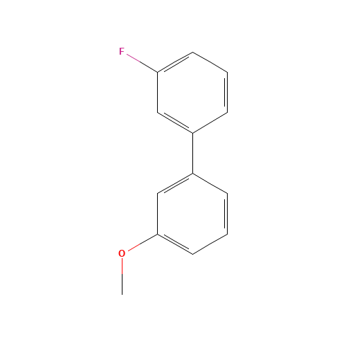 3-Fluoro-3'-methoxybiphenyl (CAS: 80254-68-8) - Chemical Structure and Molecular Formula 