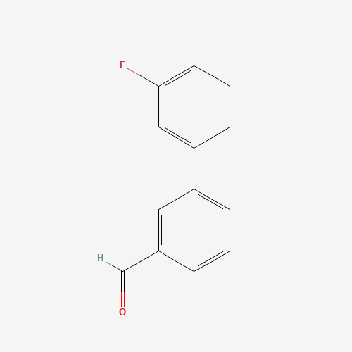 3'-Fluorobiphenyl-3-carbaldehyde (CAS: 400750-09-6) - Chemical Structure and Molecular Formula 