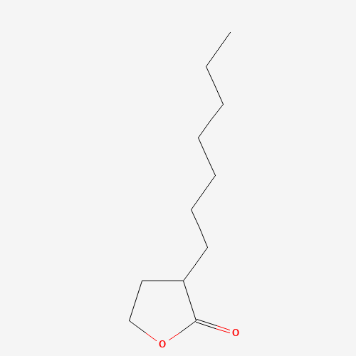 3-Heptyldihydro-2(3H)-furanone (CAS: 2983-21-3) - Chemical Structure and Molecular Formula 