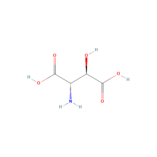3-Hydroxyaspartic Acid (CAS: 7298-98-8) - Chemical Structure and Molecular Formula 
