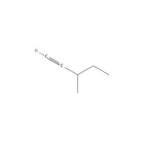 3-Methyl-1-pentyne (CAS: 922-59-8) - Chemical Structure and Molecular Formula 
