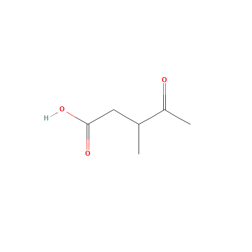 3-methyl-4-oxopentanoic acid (CAS: 6628-79-1) - Chemical Structure and Molecular Formula 