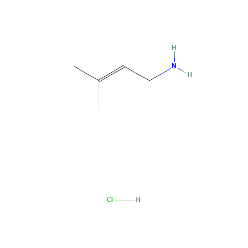 3-methylbut-2-en-1-amine (CAS: 26728-58-5) - Chemical Structure and Molecular Formula 