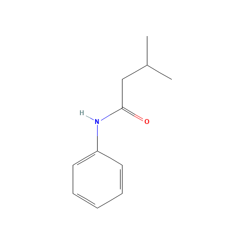 3-methyl-N-phenylbutanamide (CAS: 2364-50-3) - Chemical Structure and Molecular Formula 