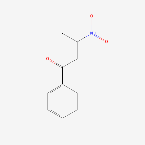 3-Nitro-1-phenyl-1-butanone (CAS: 7404-78-6) - Chemical Structure and Molecular Formula 