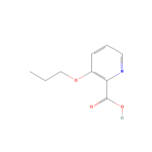 3-Propoxypyridine-2-carboxylic Acid (CAS: 14440-94-9) - Chemical Structure and Molecular Formula 