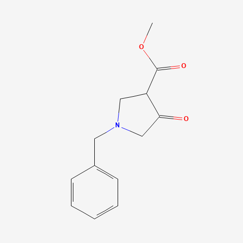 3-pyrrolidinecarboxylic acid, 4-oxo-1-(phenylmethyl)-, methyl ester (CAS: 329956-53-8) - Chemical Structure and Molecular Formula 