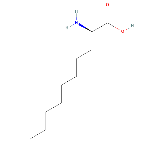 3S-aminodecanoic acid (CAS: 84276-16-4) - Chemical Structure and Molecular Formula 