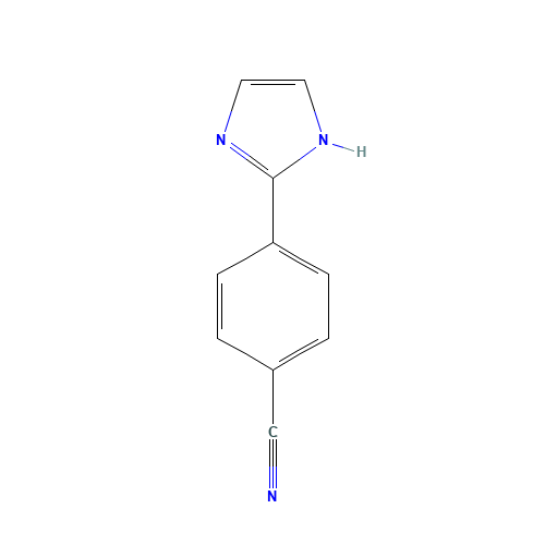 4-(1H-Imidazol-2-yl)benzonitrile (CAS: 98298-49-8) - Chemical Structure and Molecular Formula 