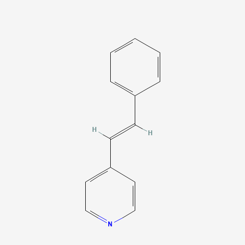 4-(2-phenylvinyl)pyridine (CAS: 103-31-1) - Chemical Structure and Molecular Formula 