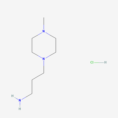 4-(3-Aminopropyl)-1-methylpiperazine (CAS: 216144-65-9) - Chemical Structure and Molecular Formula 
