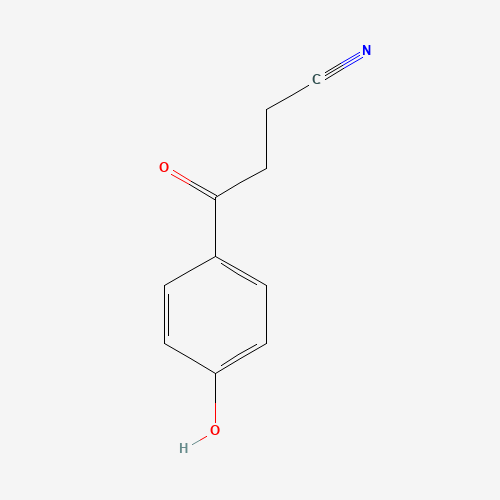 4-(4-Hydroxyphenyl)-4-oxobutanenitrile (CAS: 7182-43-6) - Chemical Structure and Molecular Formula 