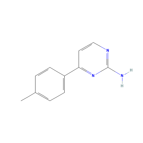 4-(4-Methylphenyl)Pyrimidin-2-Amine (CAS: 263276-44-4) - Chemical Structure and Molecular Formula 