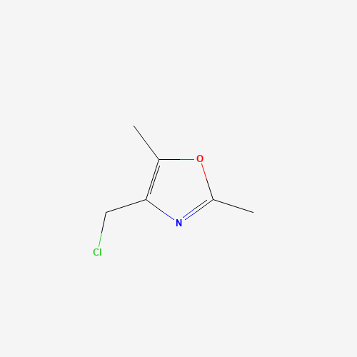 4-(chloromethyl)-2,5-dimethyl-1,3-oxazole (CAS: 777823-76-4) - Chemical Structure and Molecular Formula 