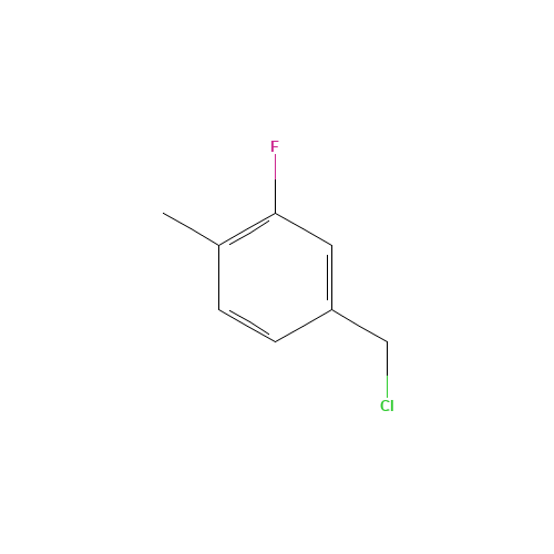 4-(Chloromethyl)-2-fluoro-1-methylbenzene (CAS: 147542-00-5) - Chemical Structure and Molecular Formula 