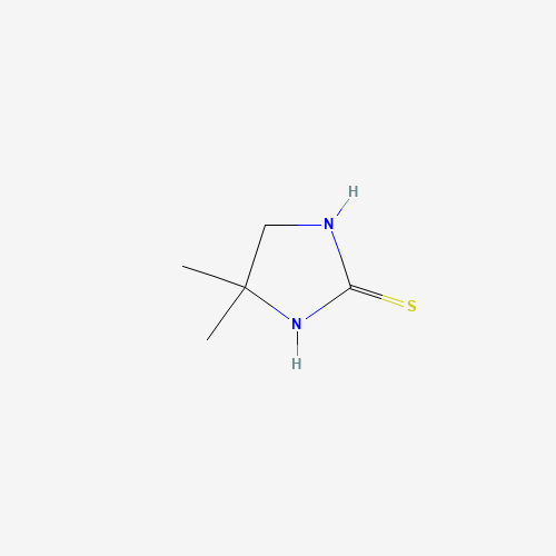 4,4-Dimethylimidazolidine-2-thione (CAS: 6086-42-6) - Chemical Structure and Molecular Formula 