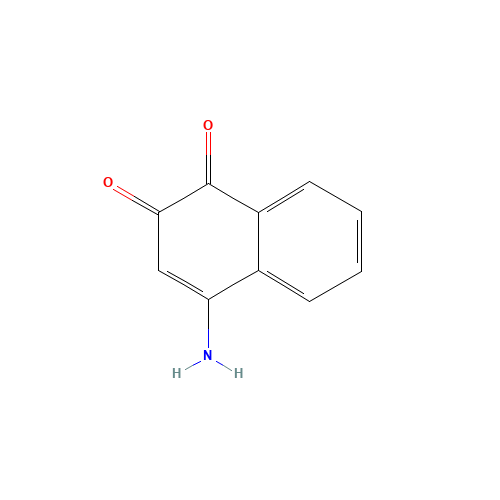 4-Amino-1,2-naphthalenedione (CAS: 5460-35-5) - Chemical Structure and Molecular Formula 