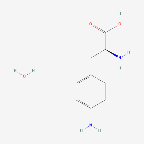 4-Amino-L-phenylalanine hydrate (CAS: 304671-92-9) - Chemical Structure and Molecular Formula 