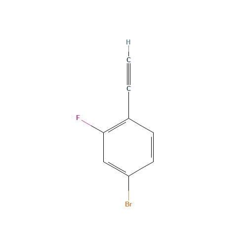 4-Bromo-1-ethynyl-2-fluorobenzene (CAS: 302912-33-0) - Chemical Structure and Molecular Formula 