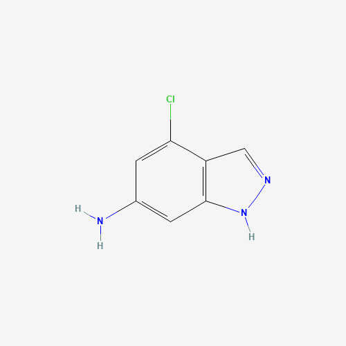 4-Chloro-1H-indazol-6-amine (CAS: 221681-84-1) - Chemical Structure and Molecular Formula 