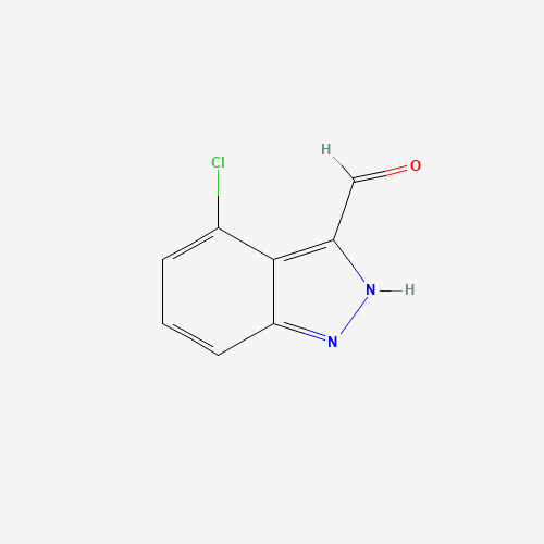 4-Chloro-1H-indazole-3-carbaldehyde (CAS: 102735-85-3) - Chemical Structure and Molecular Formula 