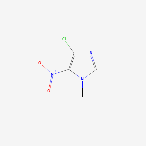 4-chloro-1-methyl-5-nitro-1H-imidazole (CAS: 4897-31-8) - Chemical Structure and Molecular Formula 