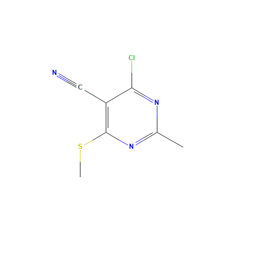 4-Chloro-2-methyl-6-(methylsulfanyl)-5-pyrimidinecarbonitrile (CAS: 112969-42-3) - Related Chemical Product