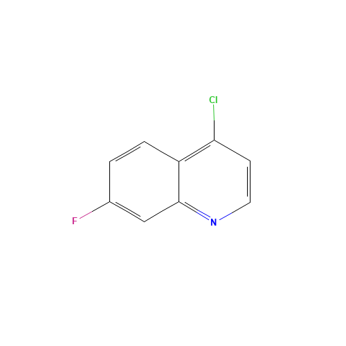 4-Chloro-7-fluoroquinoline (CAS: 391-82-2) - Chemical Structure and Molecular Formula 
