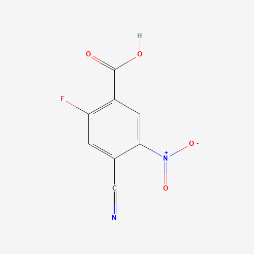 4-Cyano-2-fluoro-5-nitrobenzoic acid (CAS: 1003709-73-6) - Chemical Structure and Molecular Formula 