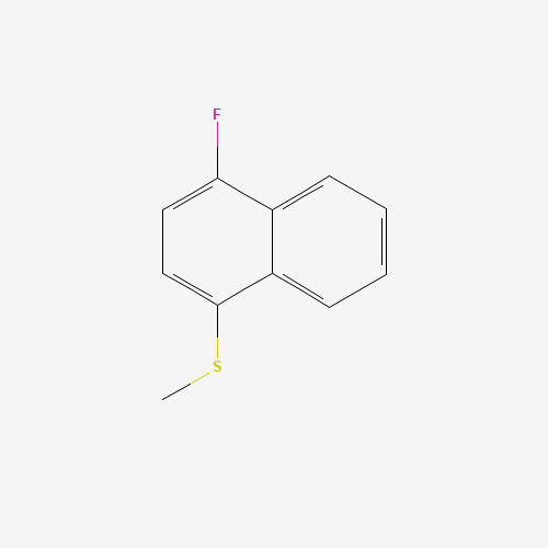 4-Fluoro-1-naphthyl methyl sulfide (CAS: 59080-17-0) - Chemical Structure and Molecular Formula 
