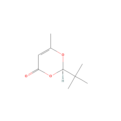4H-1,3-Dioxin-4-one, 2-(1,1-dimethylethyl)-6-methyl-, (R)- (CAS: 107289-20-3) - Related Chemical Product