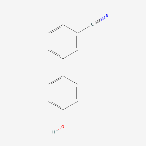 4'-Hydroxy-3-biphenylcarbonitrile (CAS: 154848-44-9) - Chemical Structure and Molecular Formula 