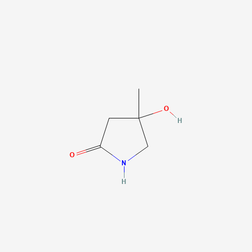 4-Hydroxy-4-methyl-2-pyrrolidinone (CAS: 53598-98-4) - Chemical Structure and Molecular Formula 