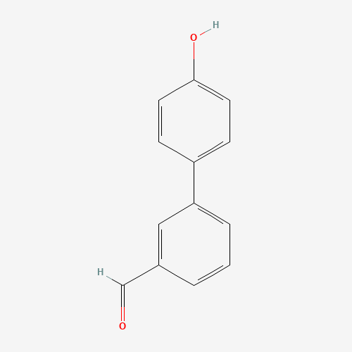 4'-Hydroxybiphenyl-3-carbaldehyde (CAS: 283147-95-5) - Chemical Structure and Molecular Formula 