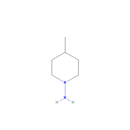 4-Methyl-1-piperidinamine (CAS: 19107-42-7) - Chemical Structure and Molecular Formula 