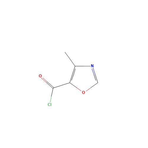 4-Methyloxazole-5-carbonyl chloride (CAS: 62348-24-7) - Chemical Structure and Molecular Formula 