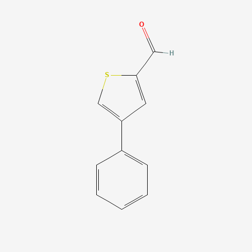 4-phenylthiophene-2-carbaldehyde (CAS: 26170-87-6) - Chemical Structure and Molecular Formula 