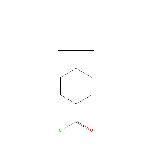4-tert-Butylcyclohexanecarbonyl chloride (CAS: 20451-50-7) - Chemical Structure and Molecular Formula 
