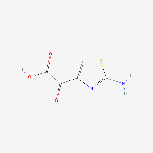 4-thiazoleacetic acid, 2-amino-a-oxo- (CAS: 73150-67-1) - Chemical Structure and Molecular Formula 