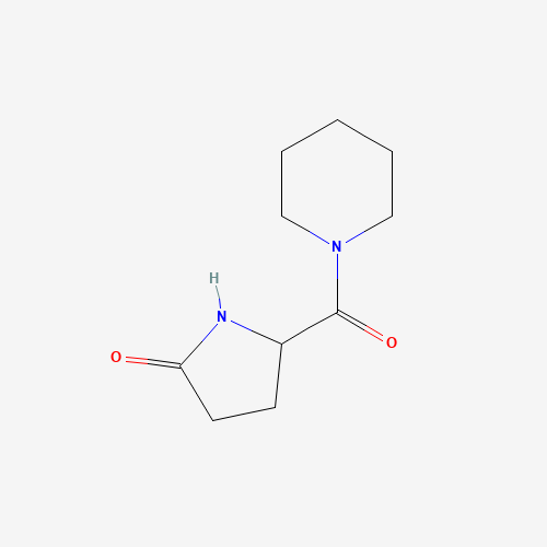 5-(1-Piperidinylcarbonyl)-2-pyrrolidinon (CAS: 59388-44-2) - Chemical Structure and Molecular Formula 