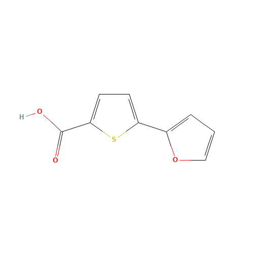 5-(2-furyl)thiophene-2-carboxylic acid (CAS: 868755-62-8) - Chemical Structure and Molecular Formula 
